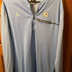 Jordan Men's Sky Blue Zip-Up Sweater